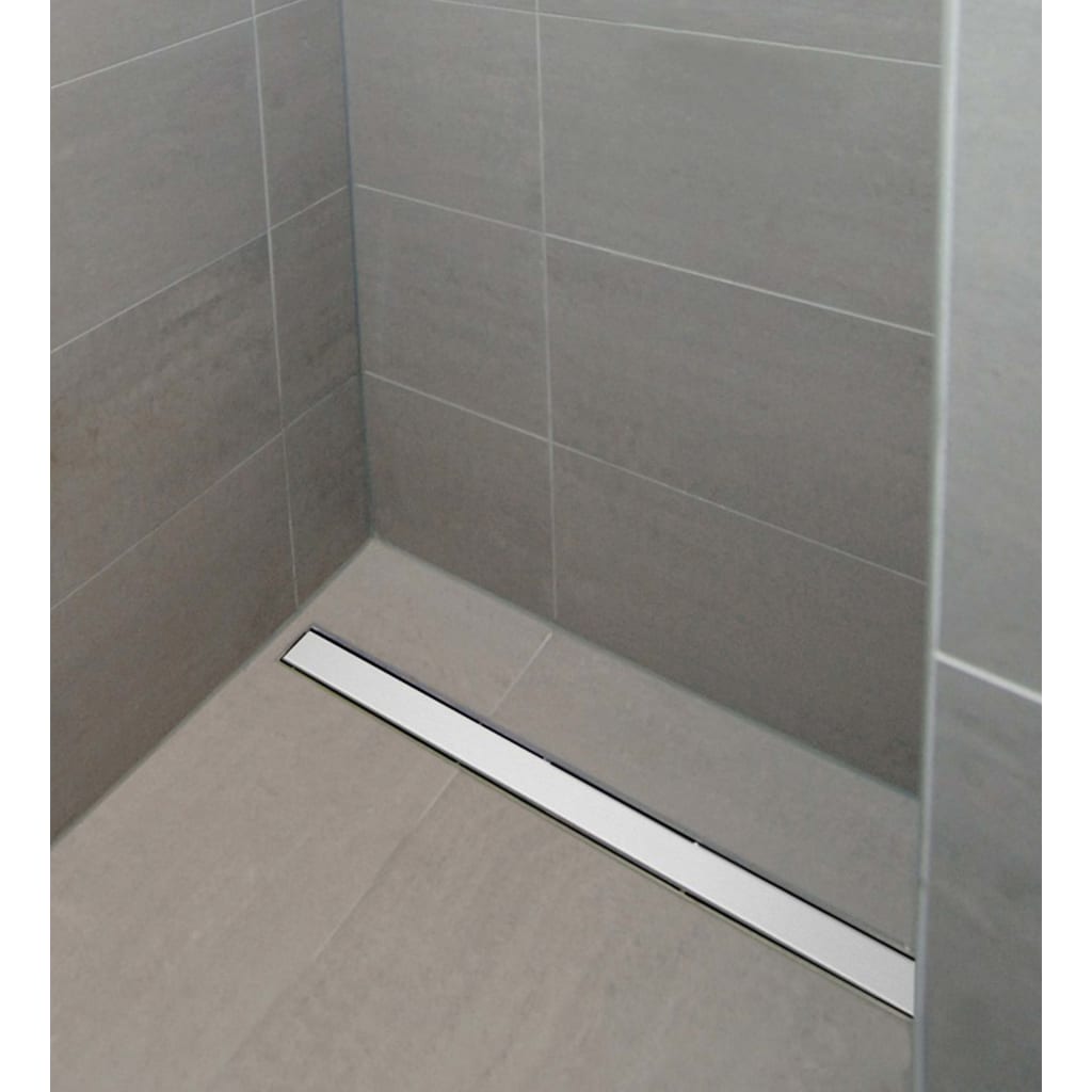 SCHÜTTE Siphon de sol de douche avec couvercle en inox 70 cm