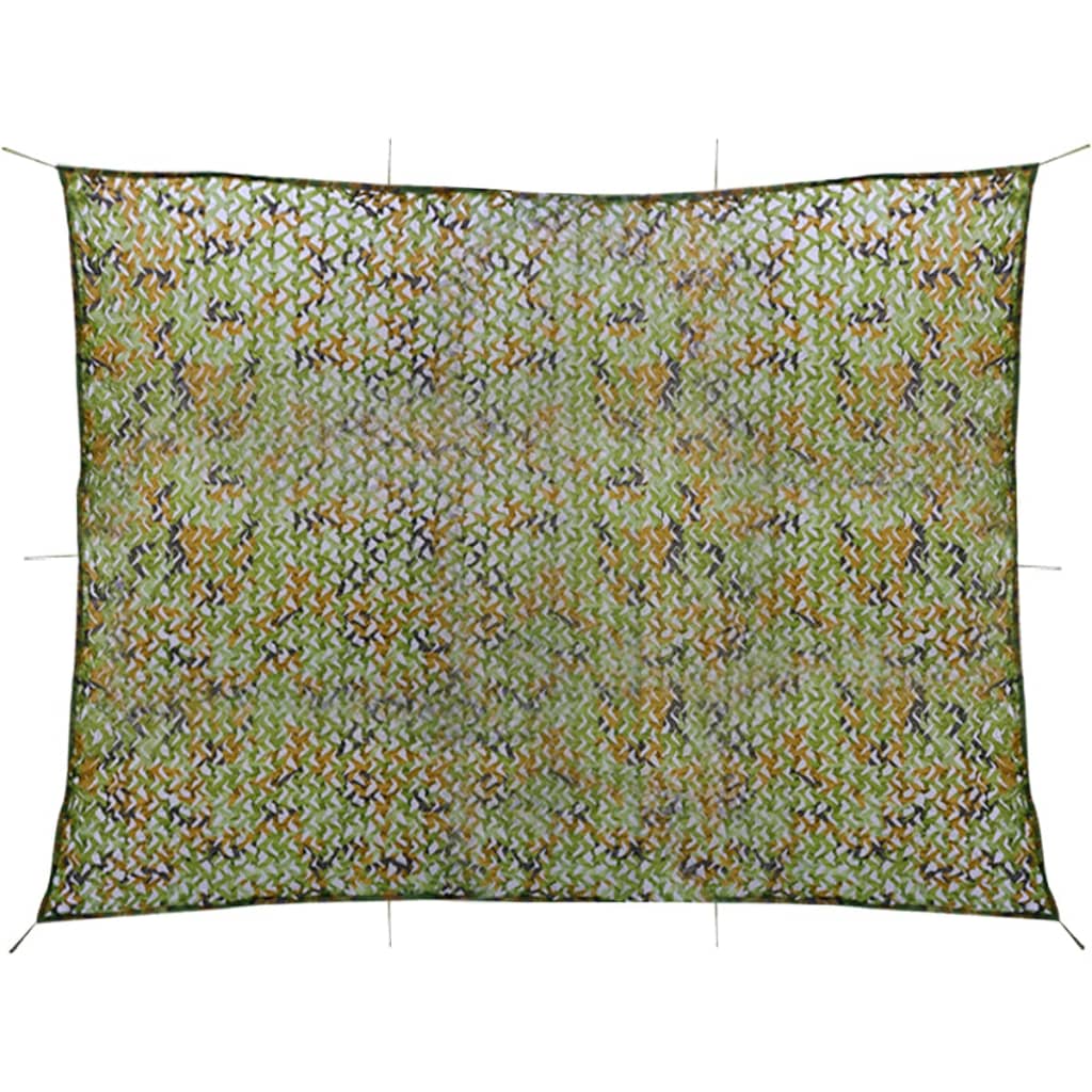 vidaXL Filet de camouflage avec sac de rangement 3 x 4 m