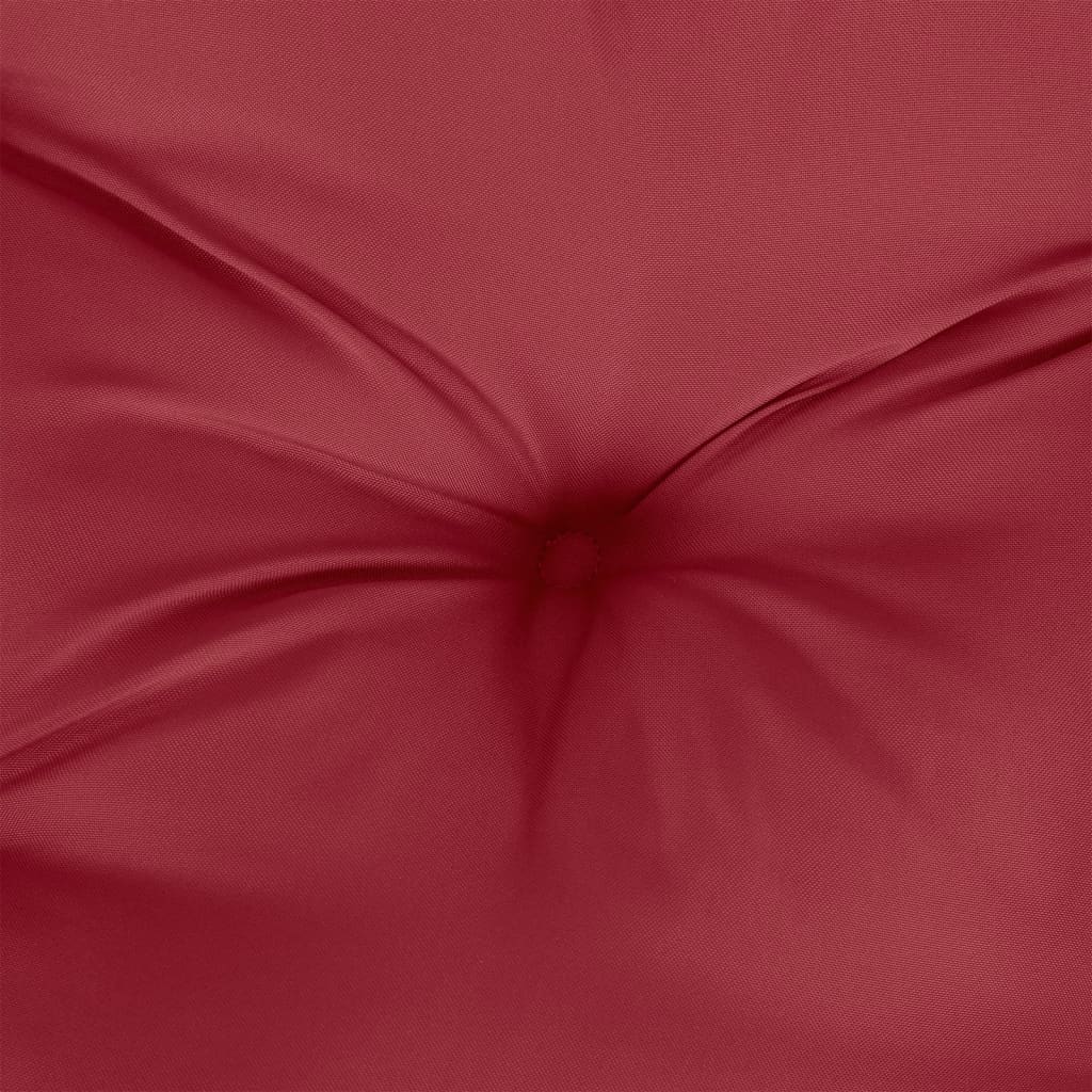 vidaXL Coussin de banc de jardin Rouge bordeaux 200x50x7 cm Tissu