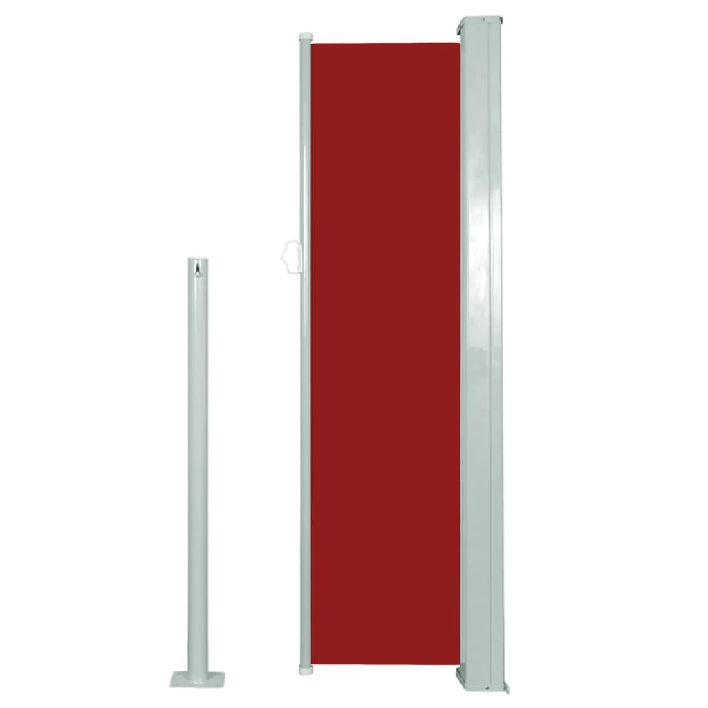 vidaXL Auvent latéral rétractable 120 x 300 cm Rouge