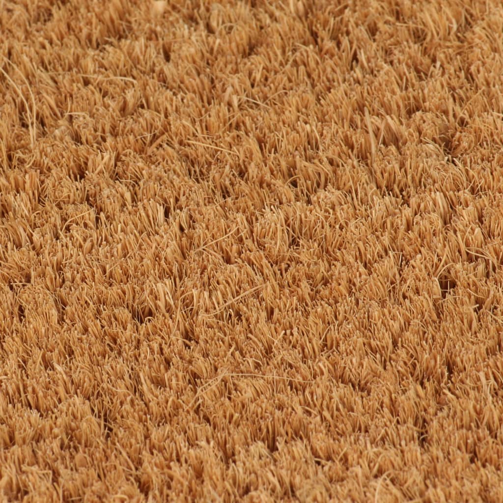 vidaXL Tapis de porte naturel 60x90 cm fibre de coco touffeté