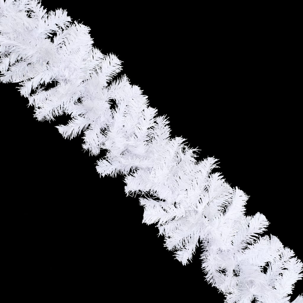 vidaXL Guirlandes de Noël 4 pcs Blanc 270 cm PVC