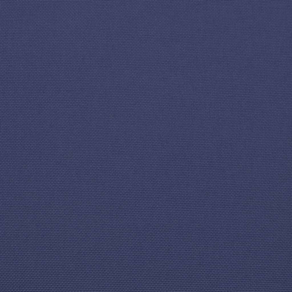 vidaXL Coussin de palette bleu marine 60x61,5x10 cm tissu