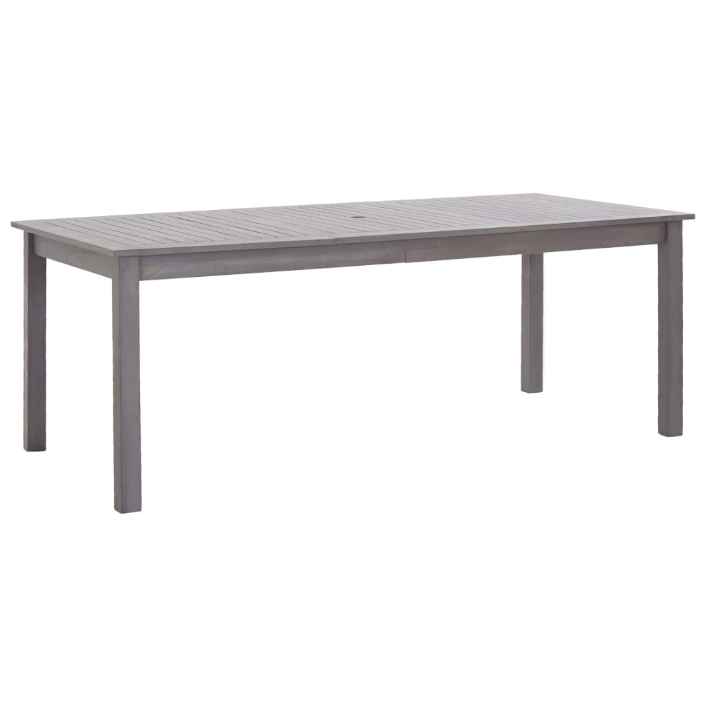 vidaXL Table de jardin Délavage gris 200x90x74 cm Bois d'acacia massif