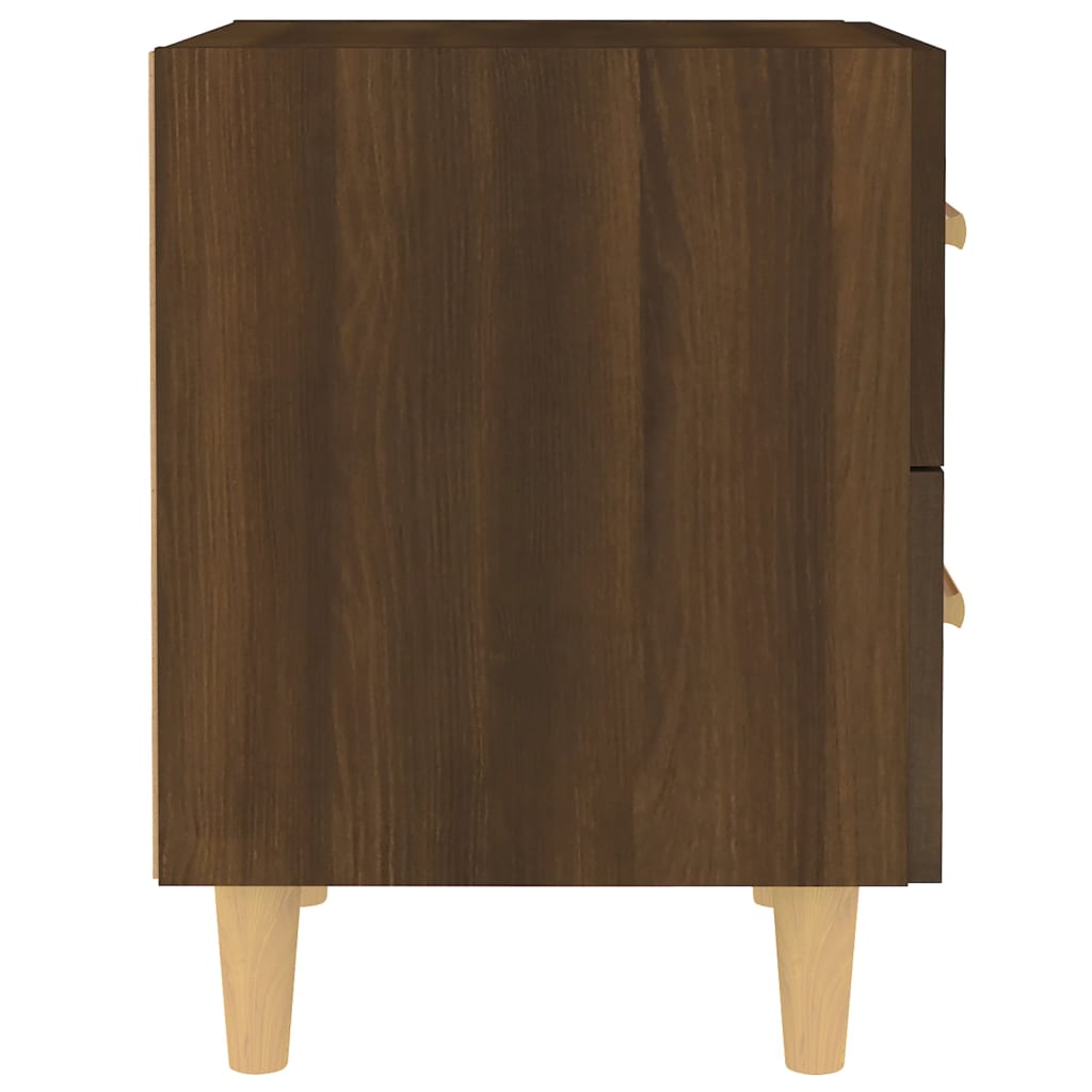 vidaXL Table de chevet Chêne marron 40x35x47,5 cm