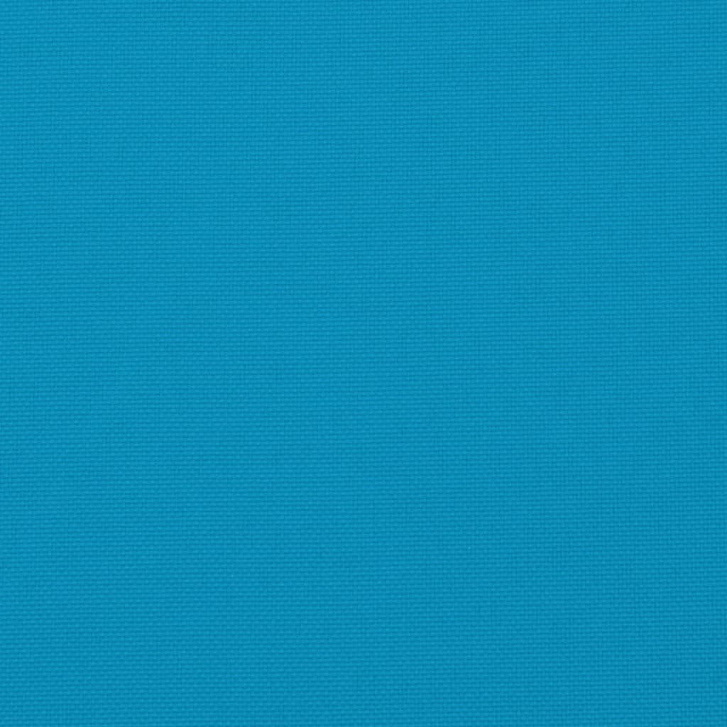vidaXL Coussin de palette bleu 60x40x12 cm tissu