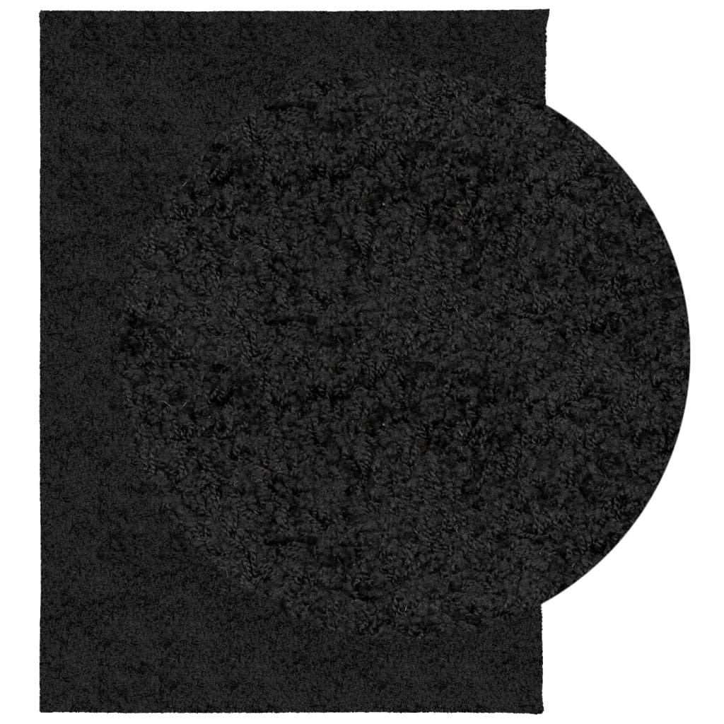 vidaXL Tapis shaggy à poils longs moderne noir 240x340 cm