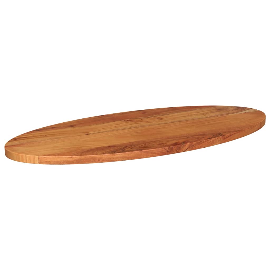 vidaXL Dessus de table 80x40x3,8 cm ovale bois massif d'acacia