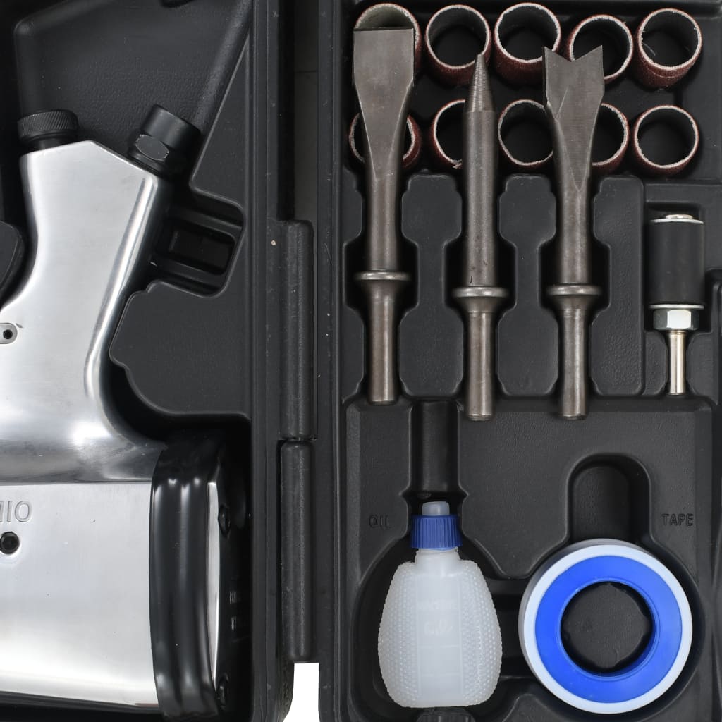 Kit Complet D'outils Pneumatiques 67 Pièces - Jeux Courts Et Longs Universels - En Acier