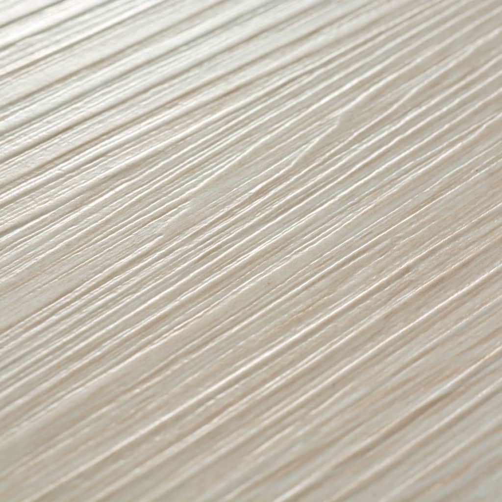 vidaXL Planches de plancher PVC Non auto-adhésif Chêne blanc classique