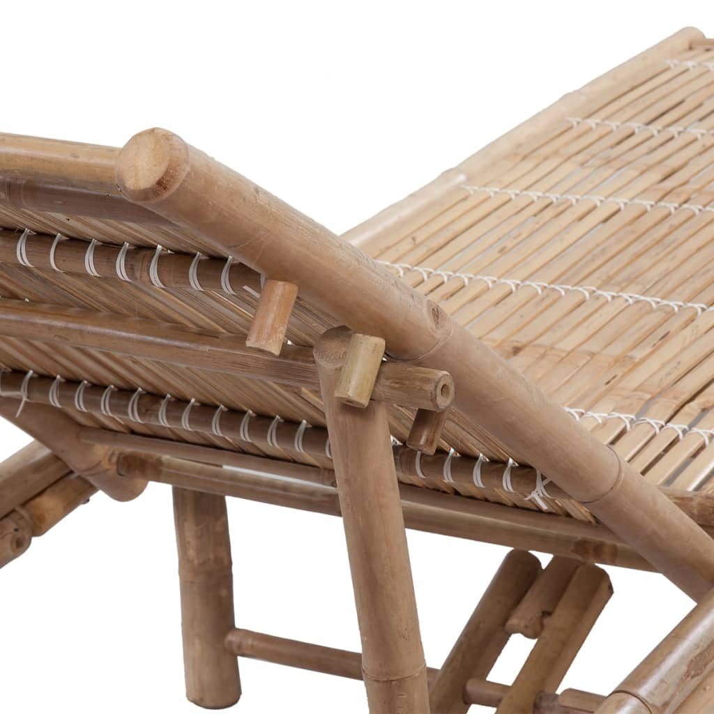 vidaXL Chaise longue Bambou