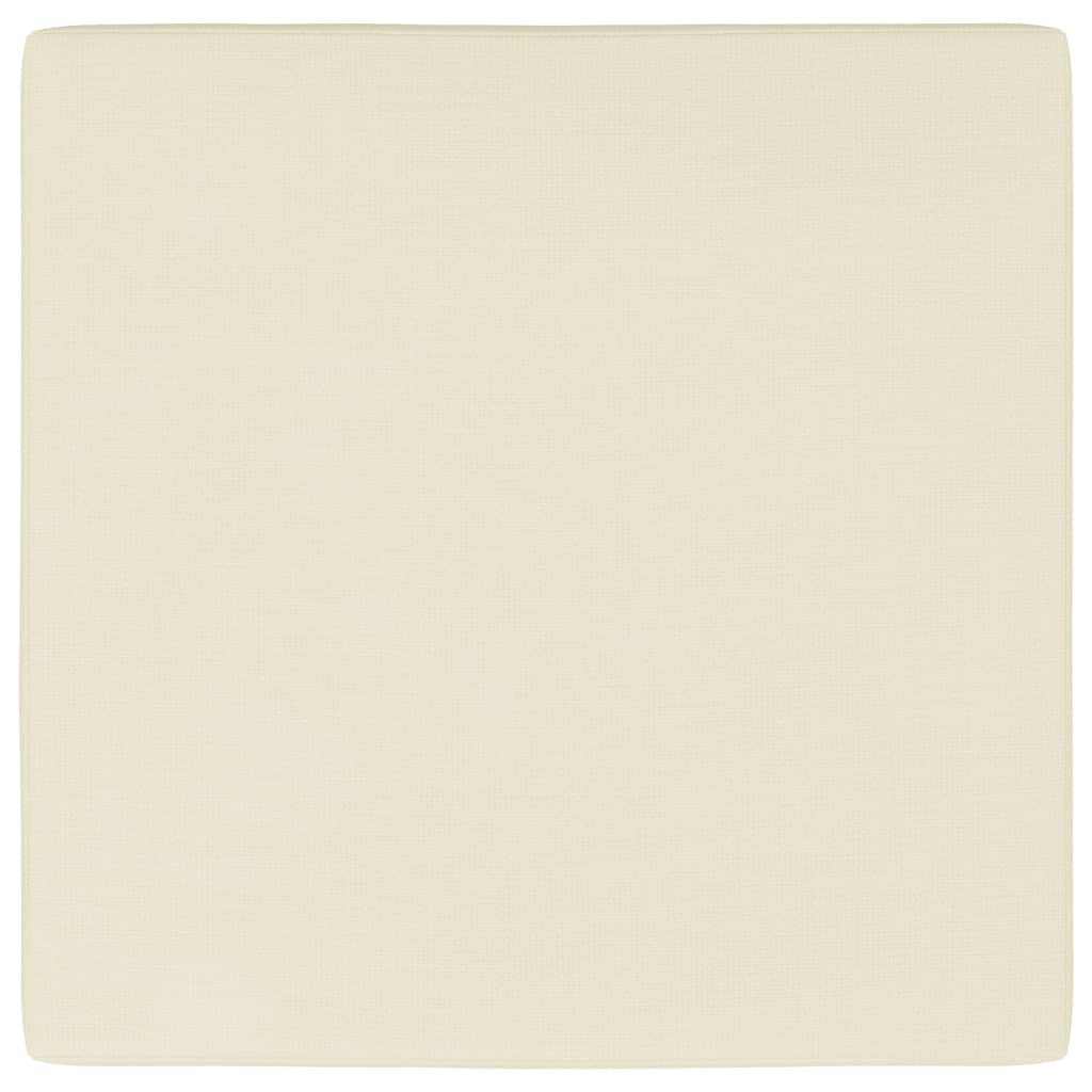 vidaXL Coussin de plancher de palette 60x61,5x6 cm Crème Tissu