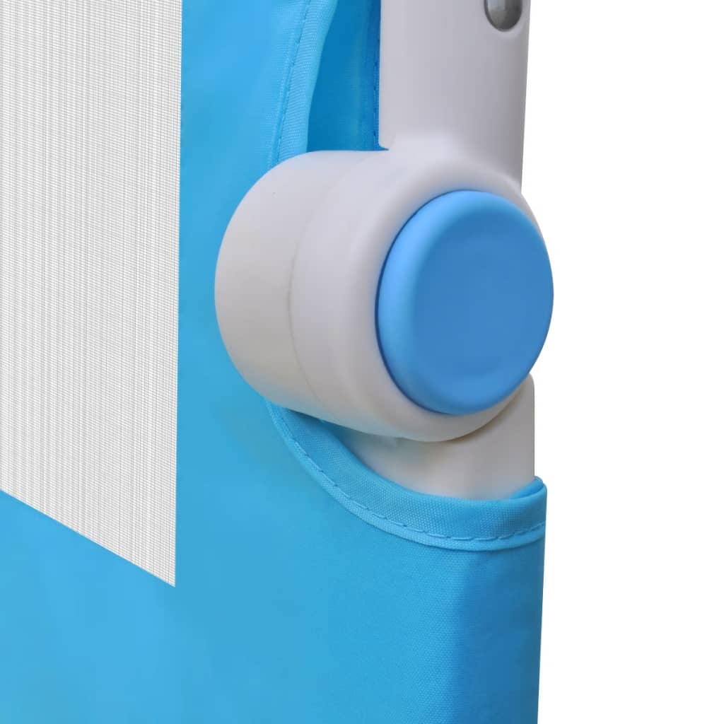 vidaXL Barrière de lit de sécurité pour tout-petits 2pcs Bleu 150x42cm