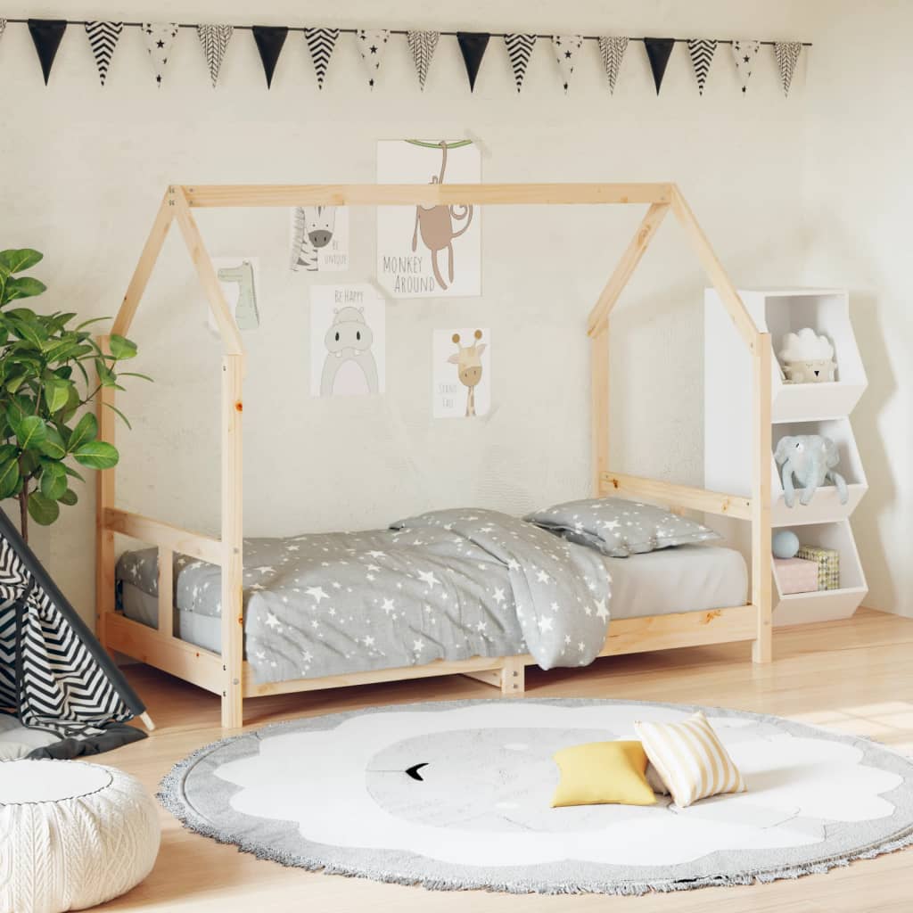 vidaXL Cadre de lit pour enfant 80x160 cm bois de pin massif