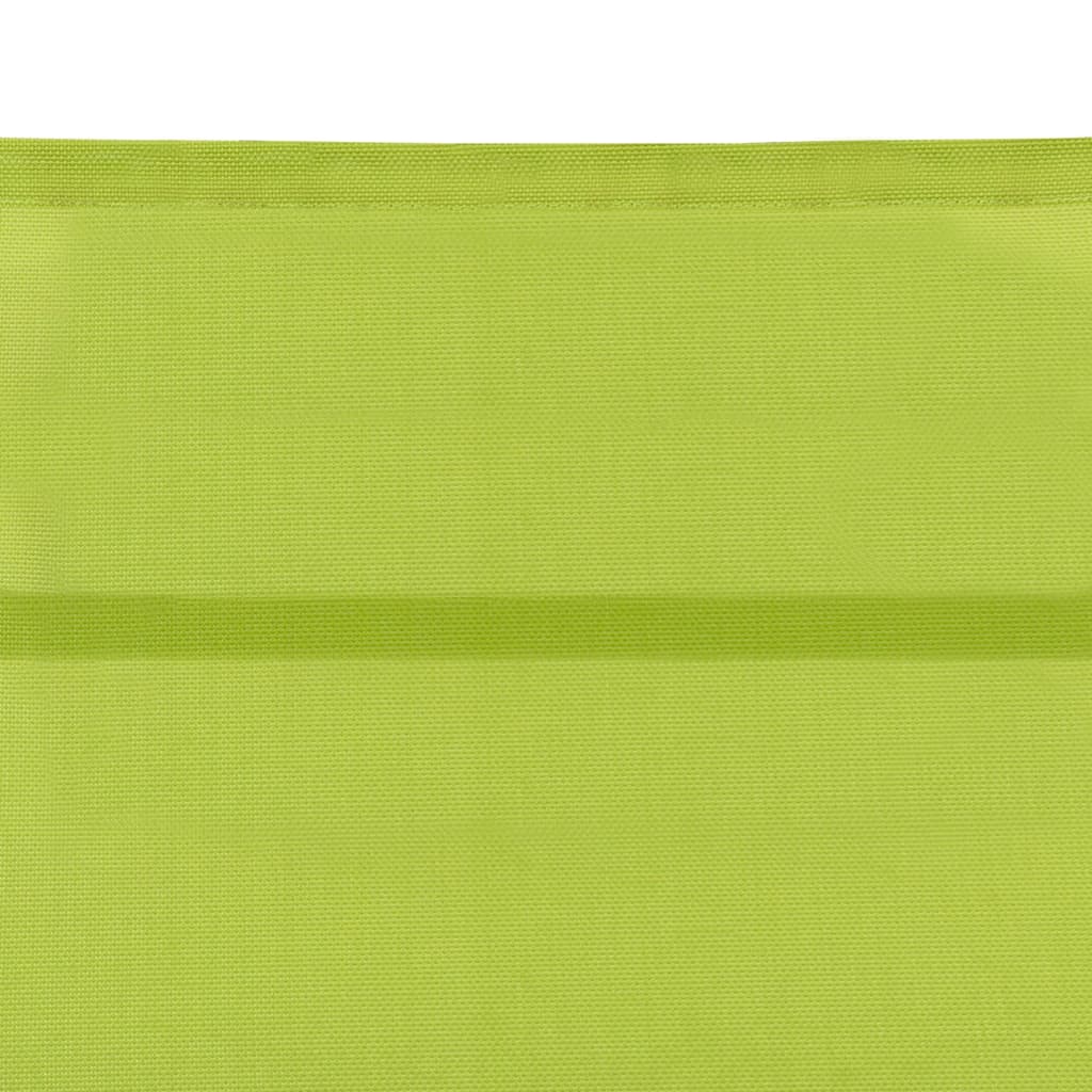 vidaXL Chaise longue Textilène et aluminium Vert