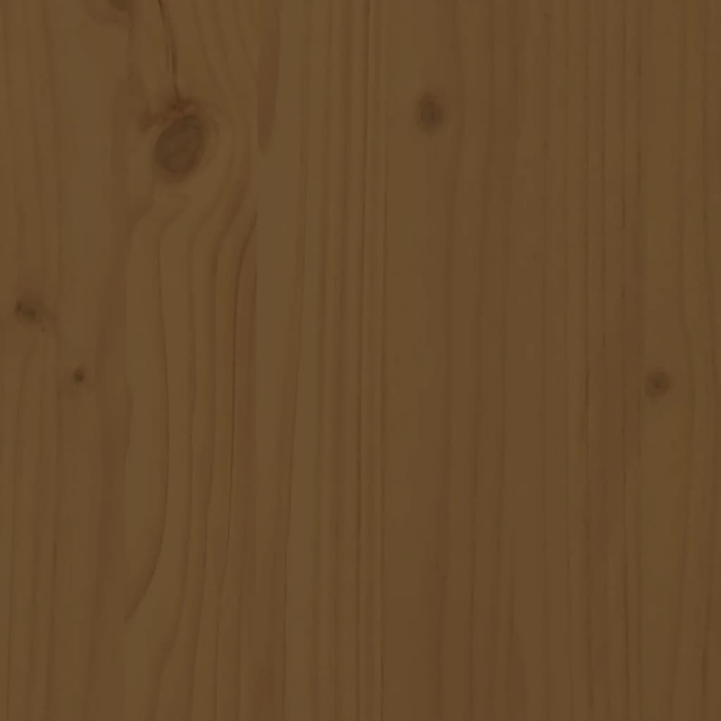 vidaXL Lit pour personne âgée marron miel 200x200cm bois de pin massif