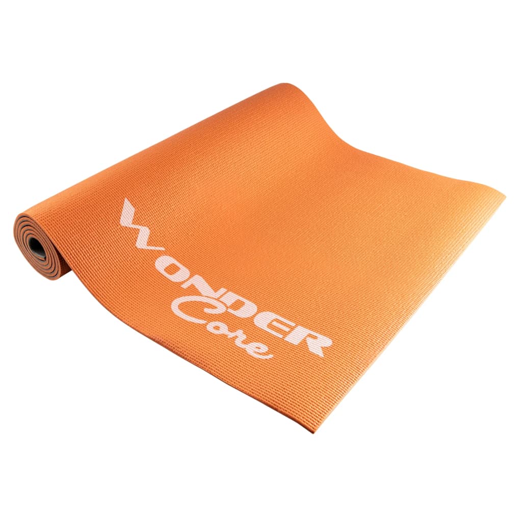 Wonder Core Tapis de yoga 170x60x0,6 cm Orange et gris