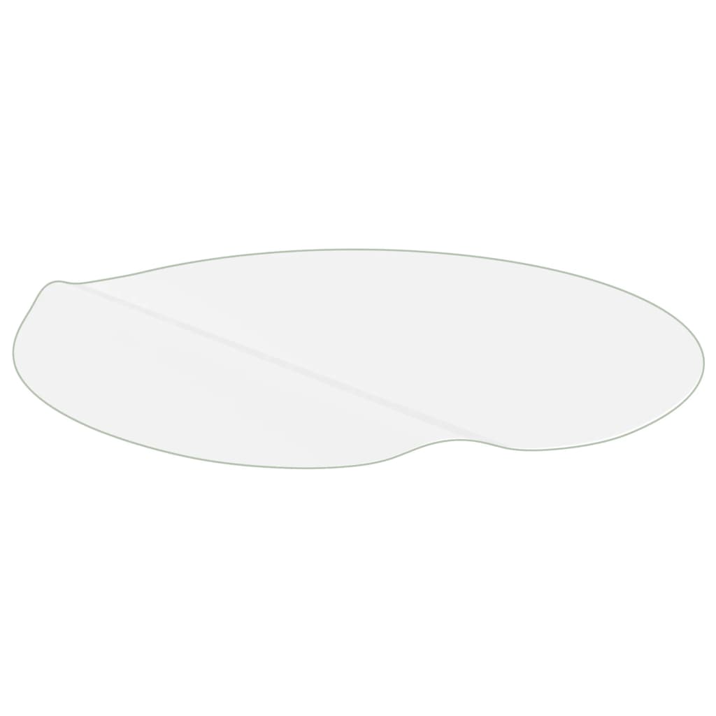vidaXL Protecteur de table transparent Ø 80 cm 2 mm PVC