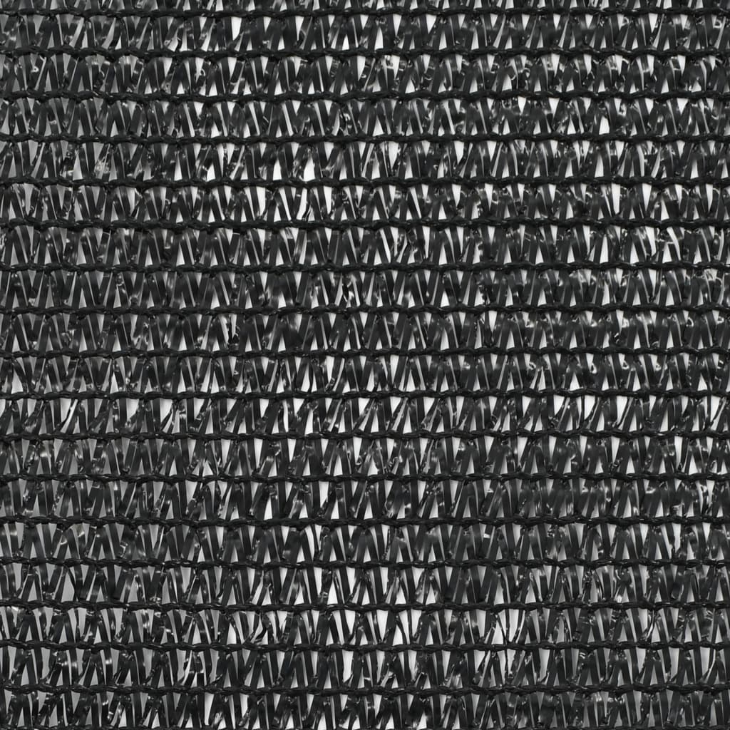 vidaXL Clôture de tennis PEHD 1,4 x 50 m Noir