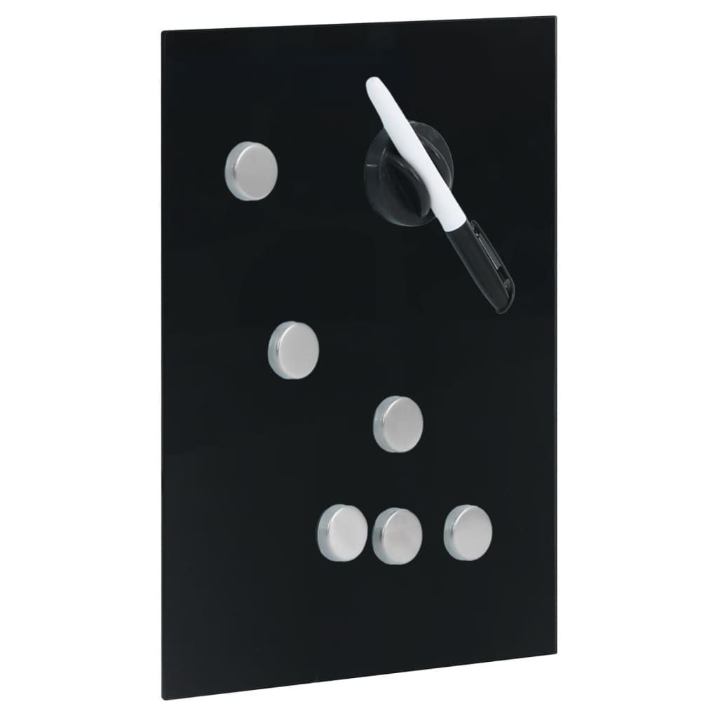vidaXL Boîte à clés avec panneau magnétique Noir 30x20x5,5 cm