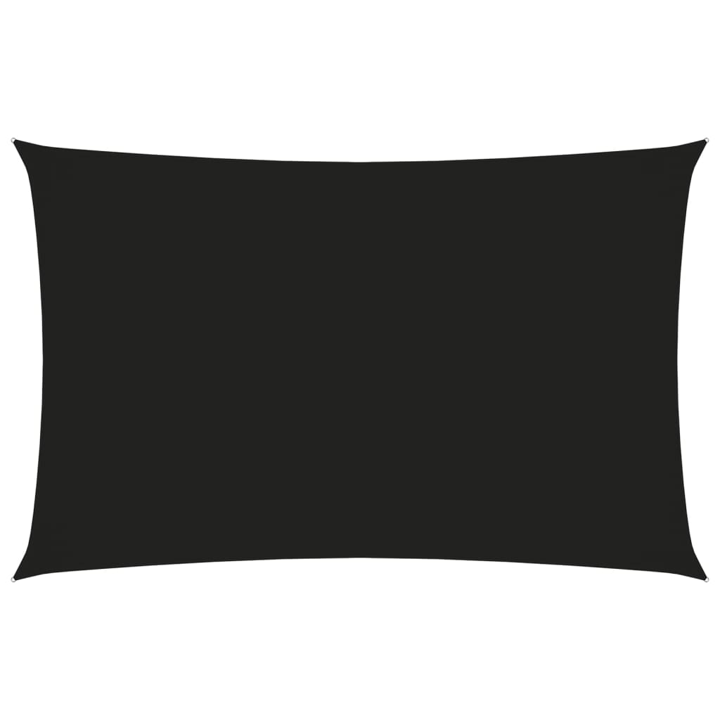 vidaXL Voile de parasol tissu oxford rectangulaire 2x5 m noir