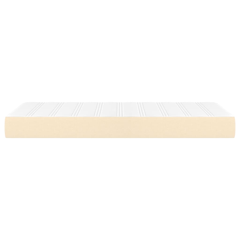 vidaXL Matelas de lit à ressorts ensachés Crème 80x200x20 cm Tissu