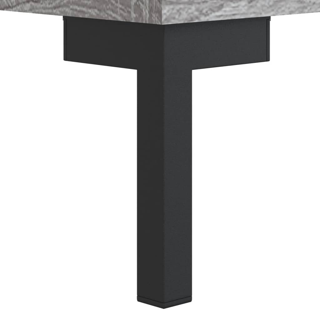 vidaXL Meuble TV sonoma gris 102x36x50 cm bois d'ingénierie