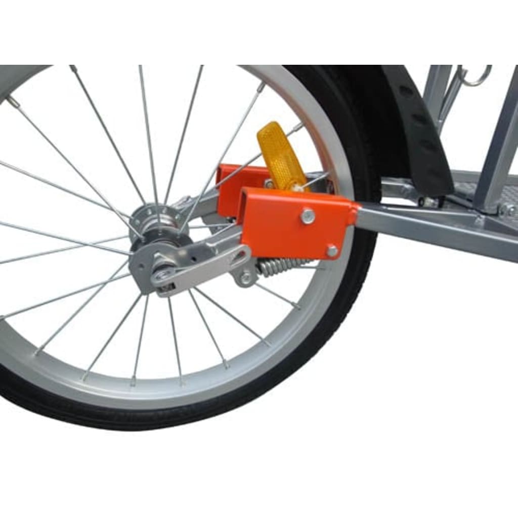 vidaXL Remorque vélo mono roue avec sac au meilleur prix sur