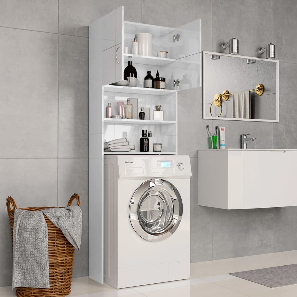 Meuble pour machine à laver Ariel blanc Brillant 190 x 64 x 25 cm