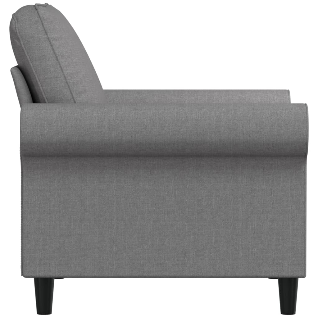 vidaXL Chaise de canapé Gris clair 60 cm Tissu