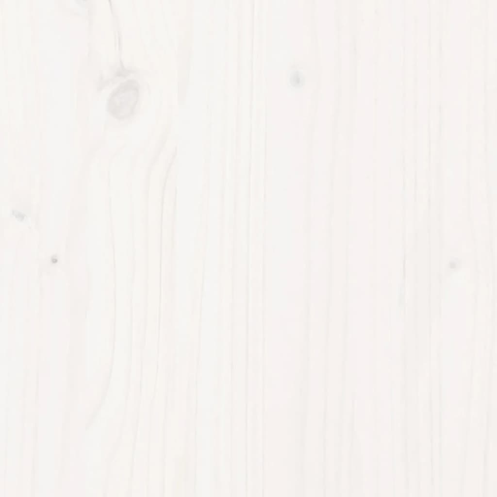 vidaXL Repose-pied de jardin blanc 62x63,5x32 cm bois de pin massif