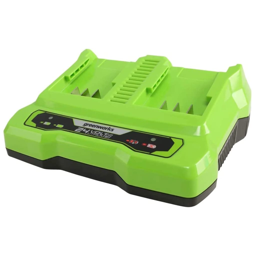 Greenworks Chargeur à double fente 24 V 2 A