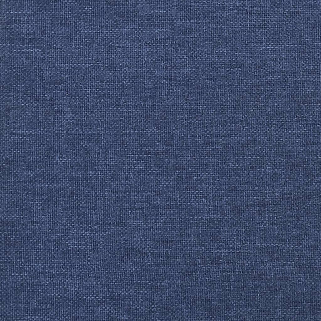 vidaXL Repose-pied Bleu et orange 45x29,5x35 cm Tissu et similicuir
