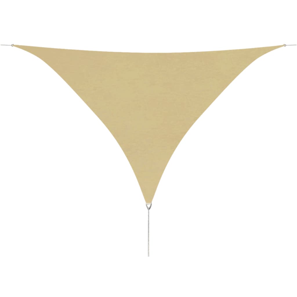 vidaXL Voile de parasol tissu oxford triangulaire 5x5x5 m beige