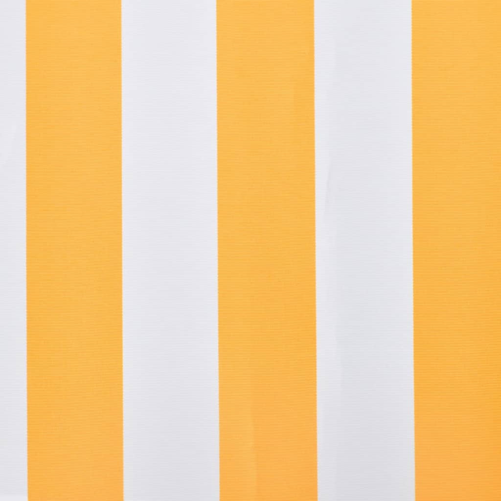 vidaXL Toile d'auvent Orange et blanc 450x300 cm