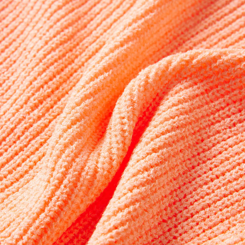 Pull-over tricoté pour enfants orange vif 92