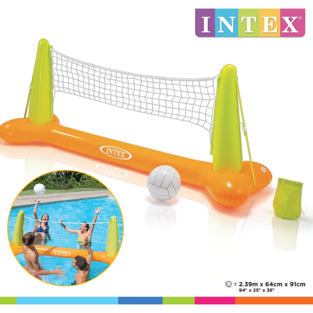 Intex Jeu de volley-ball de piscine 239x64x91 cm