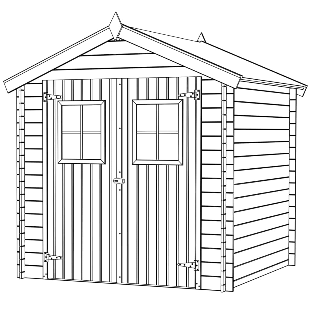 vidaXL Maison de jardin cabane d'abri en bois 2x2,1 m