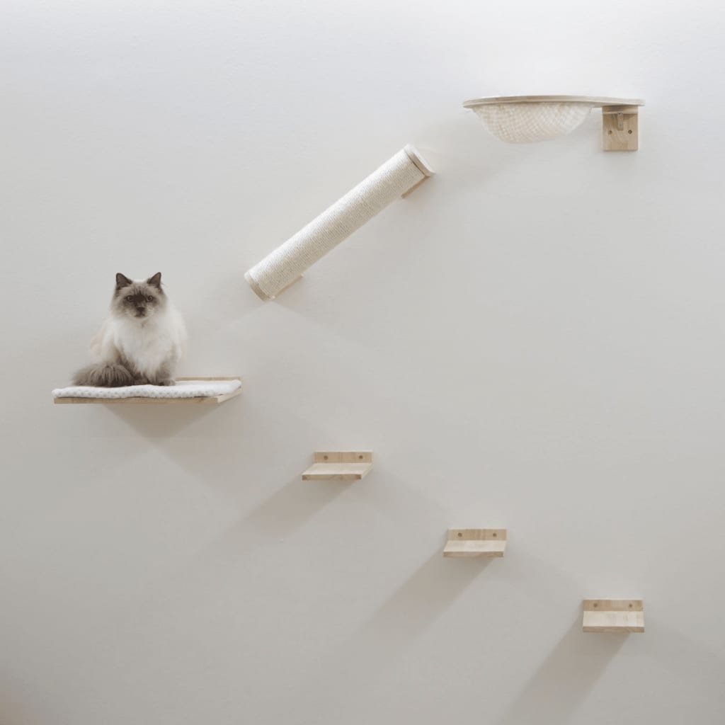 Kerbl Mur d'escalade pour chats Rocky 52x17x37 cm naturel et blanc