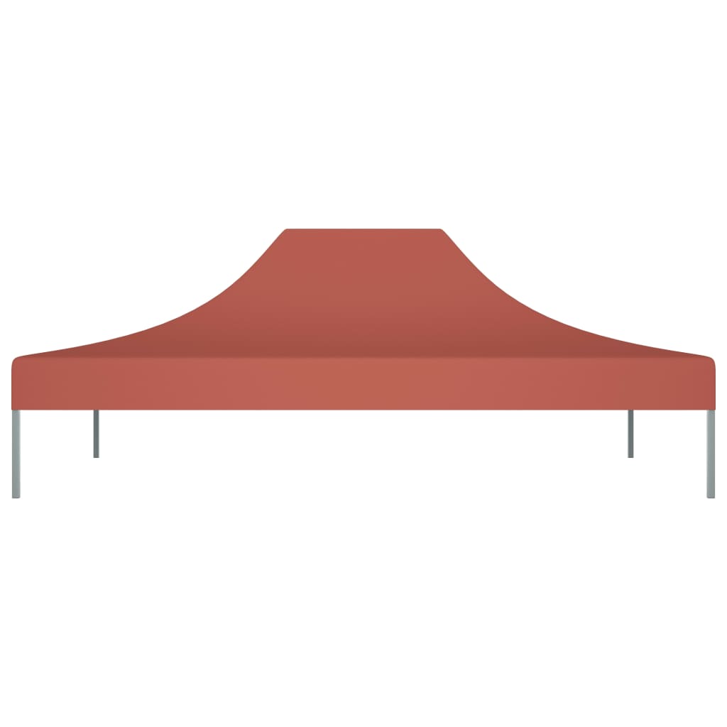 vidaXL Toit de tente de réception 4x3 m Terre cuite 270 g/m²