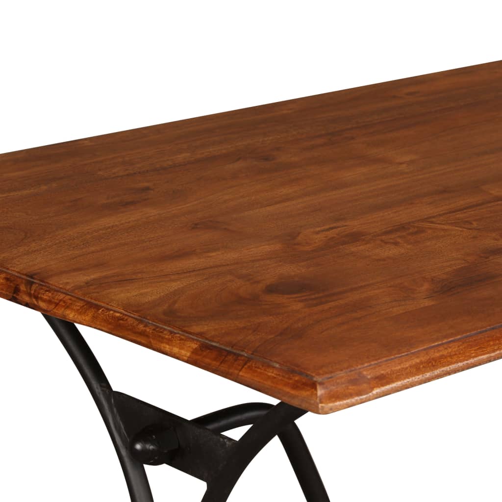 vidaXL Table de salle à manger Bois avec finition miel 180x90x76 cm