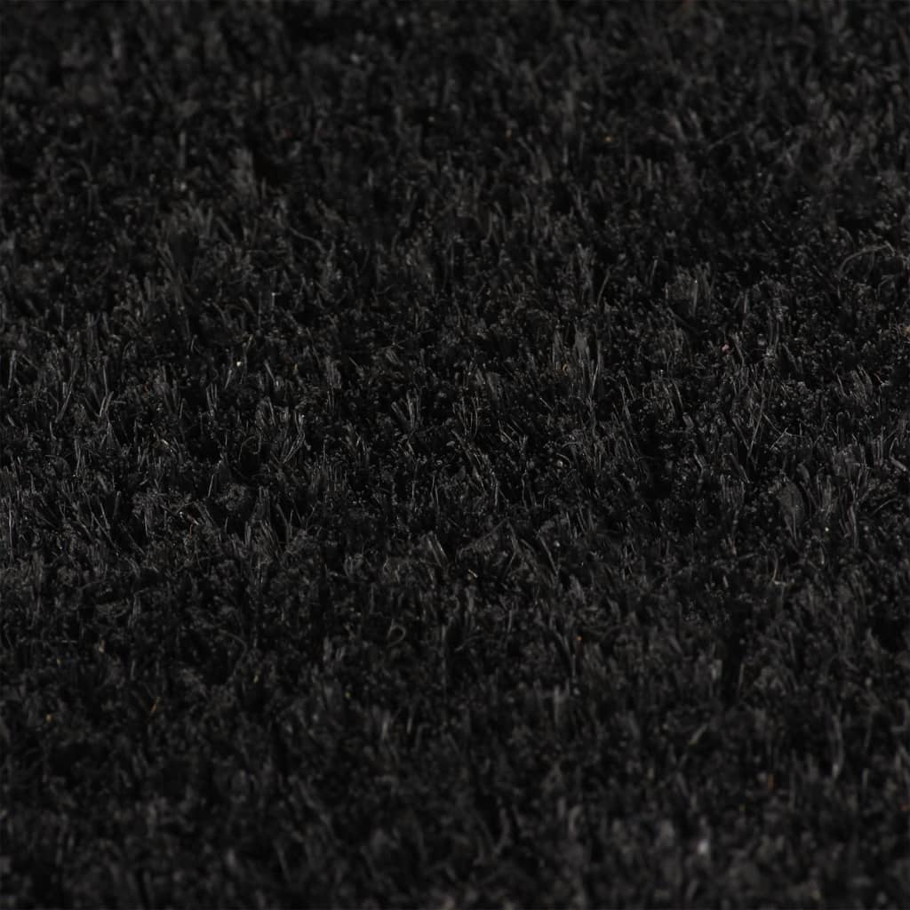 vidaXL Tapis de porte noir 100x300 cm fibre de coco touffeté