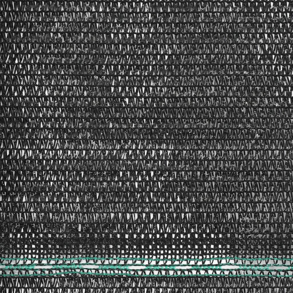 vidaXL Clôture de tennis PEHD 1 x 50 m Noir