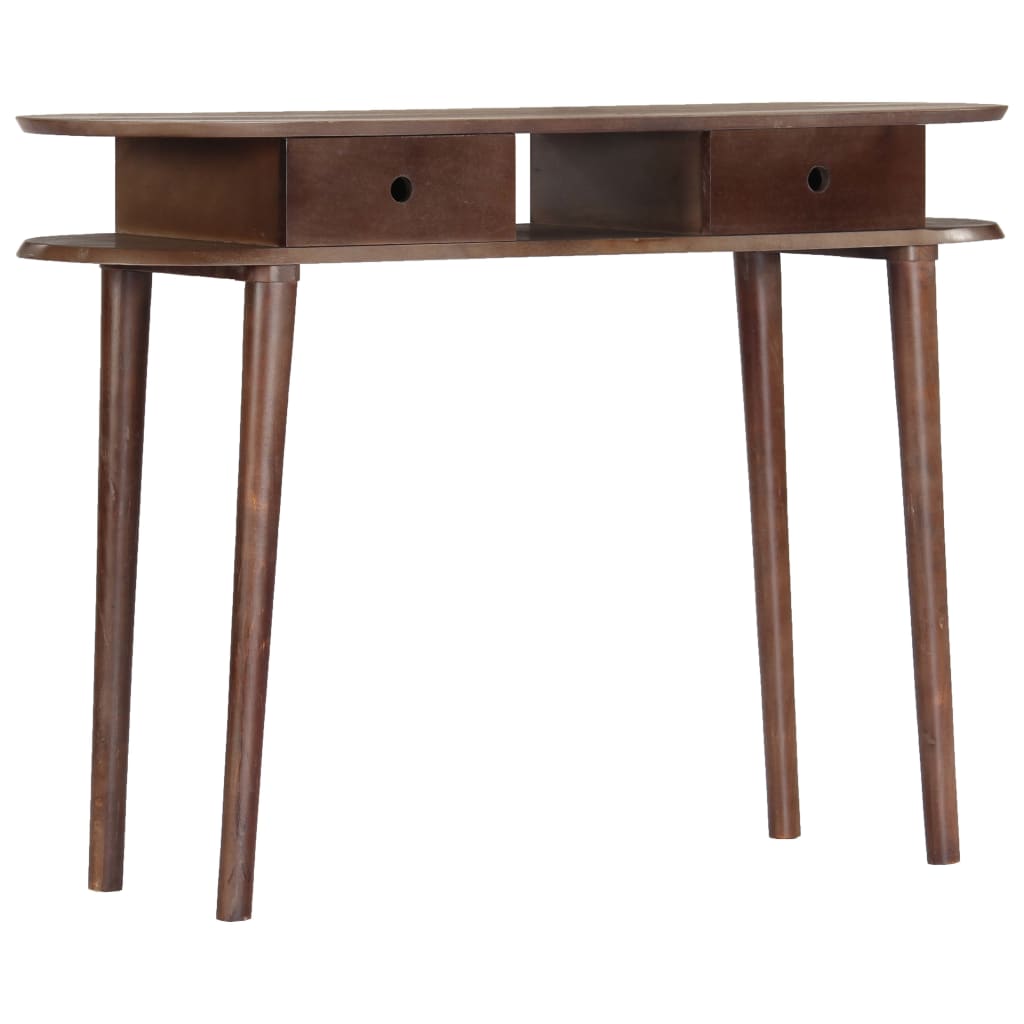 vidaXL Table console 110 x 35 x 76 cm Bois d'acacia massif