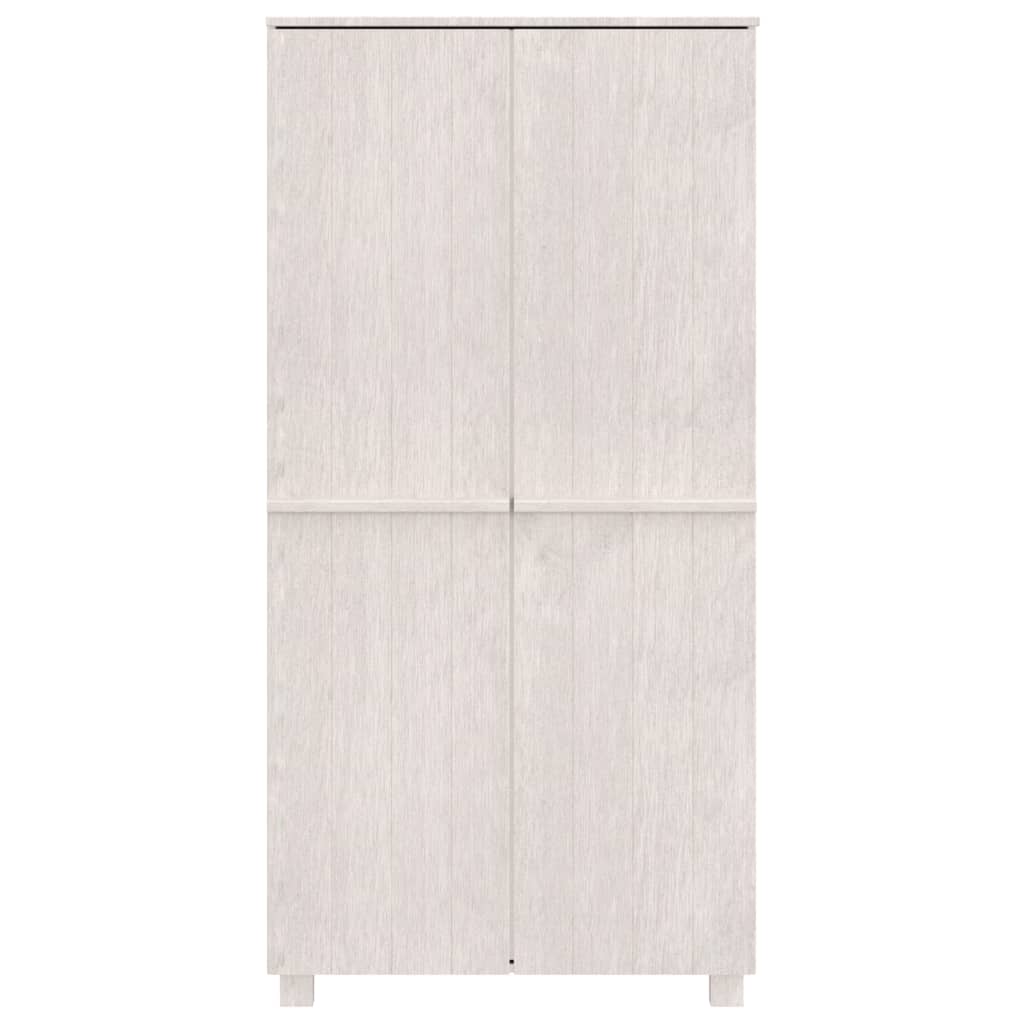 vidaXL Garde-robe HAMAR Blanc 89x50x180 cm Bois massif de pin