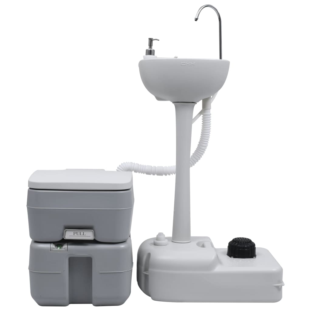 Toilette portable améliorée CKE pour camping, Toilette de camping portable  Toilette pliante avec assise souple, Toilette pliable portable en acier