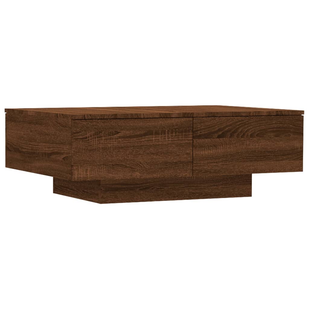 vidaXL Table basse Chêne marron 90x60x31 cm Bois d'ingénierie