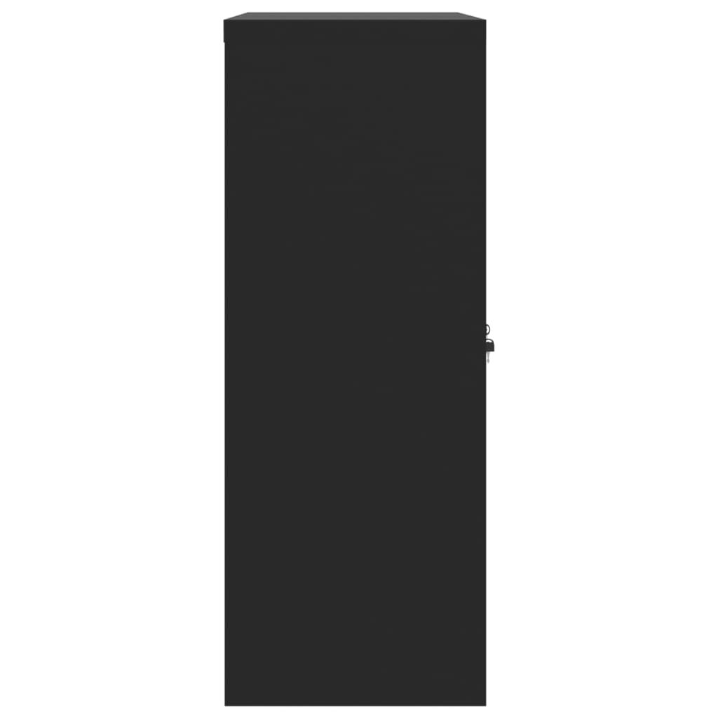 vidaXL Classeur noir 90x40x105 cm acier