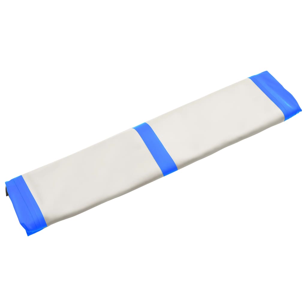 vidaXL Tapis gonflable de gymnastique avec pompe 200x200x20cm PVC Bleu
