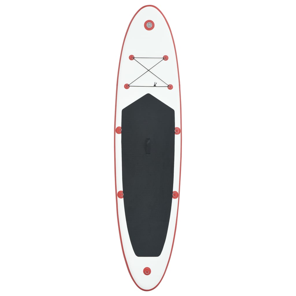 vidaXL Stand Up Paddle Planche à rame Rouge et blanc